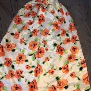 Waist to floor skirt